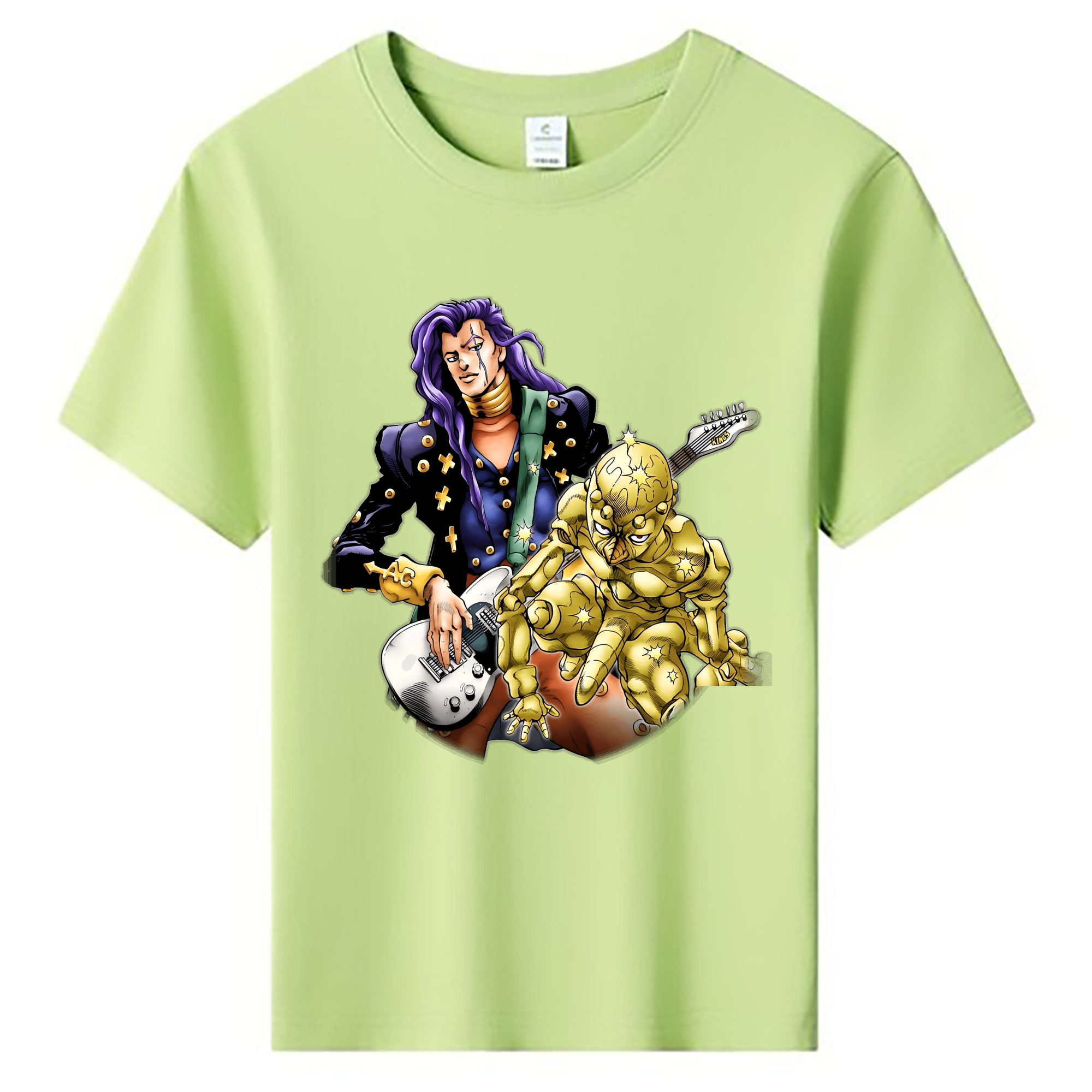 （画像用） ジョジョの奇妙な冒険 おといし あきら JoJo's Bizarre Adventure Akira Otoishi 綿100％キッズTシャツ（フロントプリント）